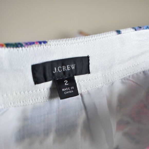 J. Crew Pencil Skirt Paisley Floral 2 - Picture 7 of 7